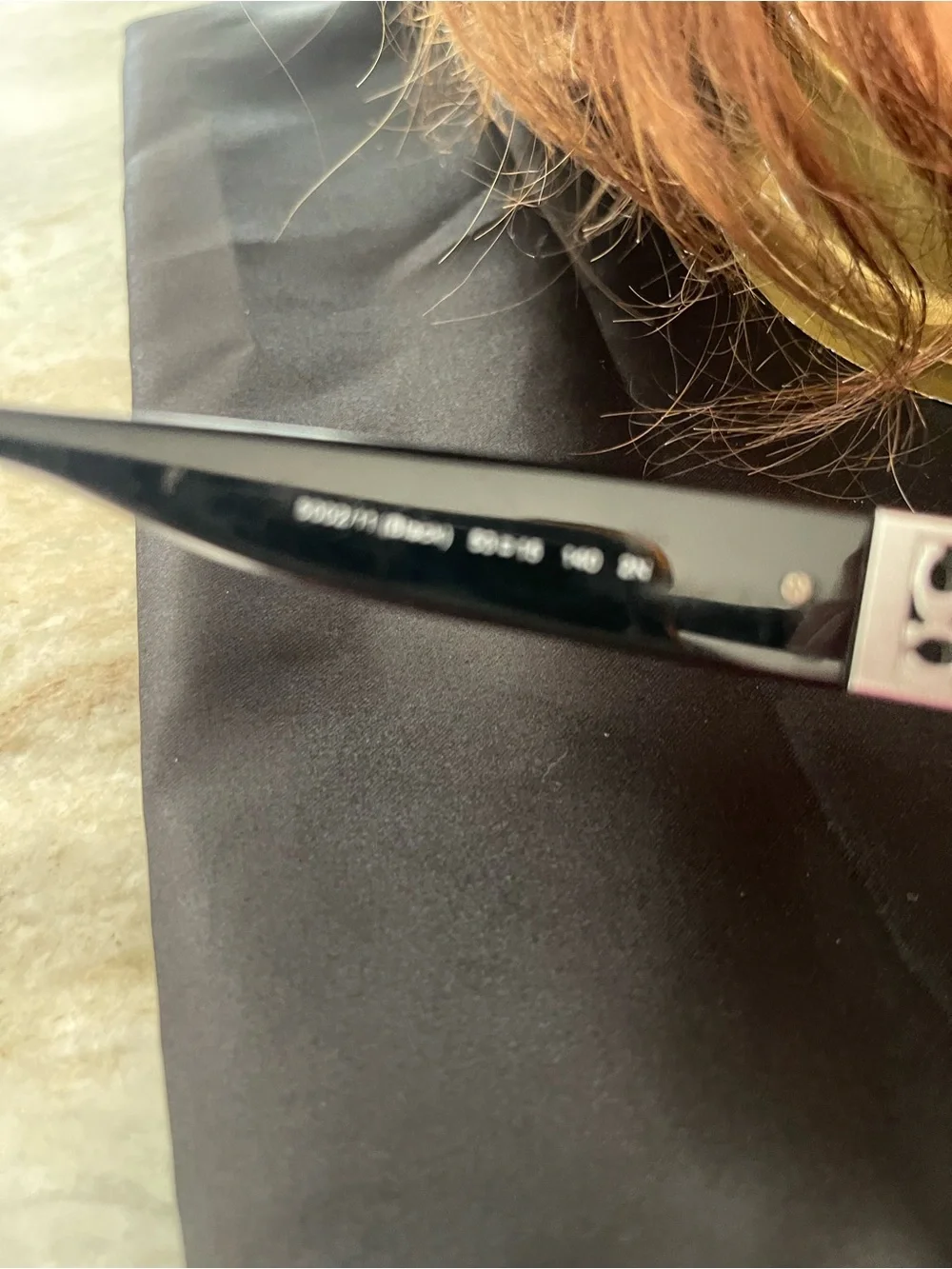 Coach Black Sunglasses with Silver Decorative Temples